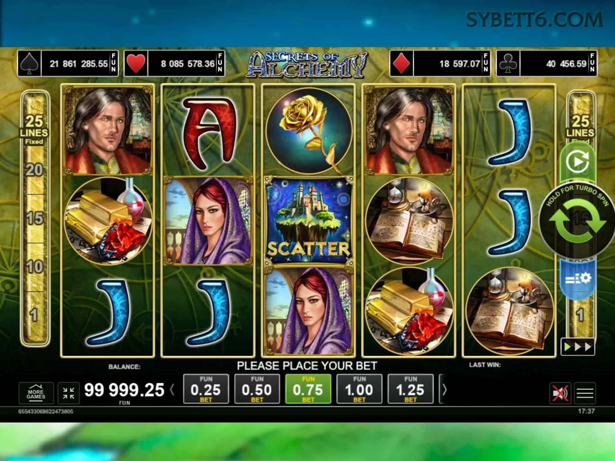 Slots online da sybet com jackpots progressivos